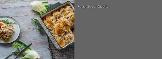 Rezeptbild für "Fenchel-Tomaten-Gratin mit Rosmarin"