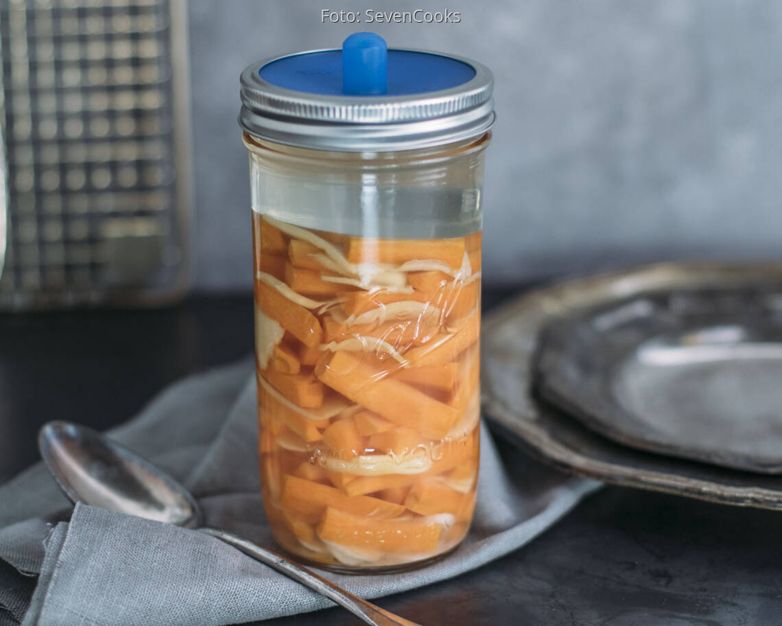 Veganes Rezept: Fermentierte Ingwer-Karotten