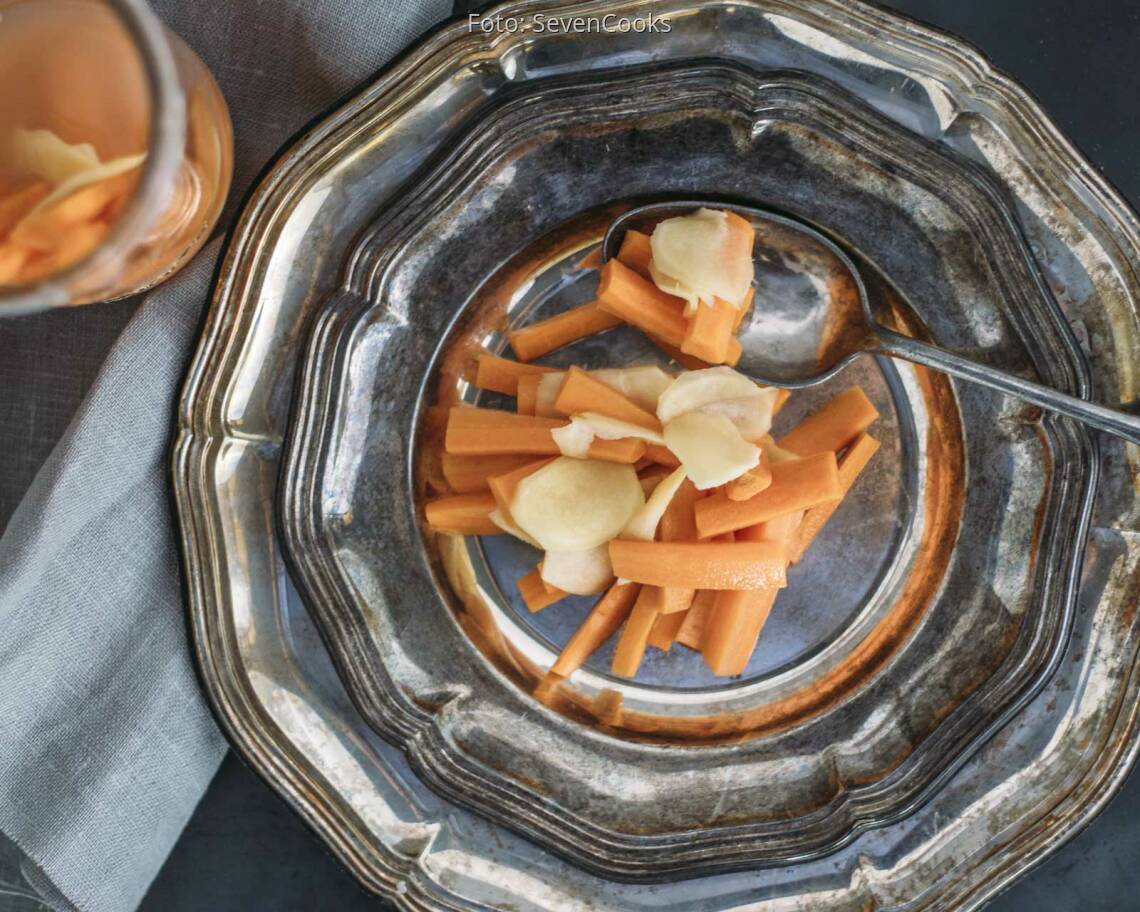 Veganes Rezept: Fermentierte Ingwer-Karotten