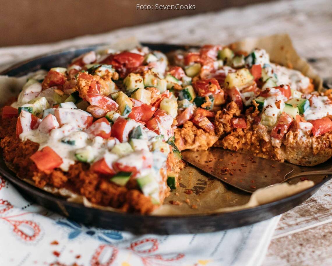 Veganes Rezept: Fladenbrot Pizza Lahmacun Style 1
