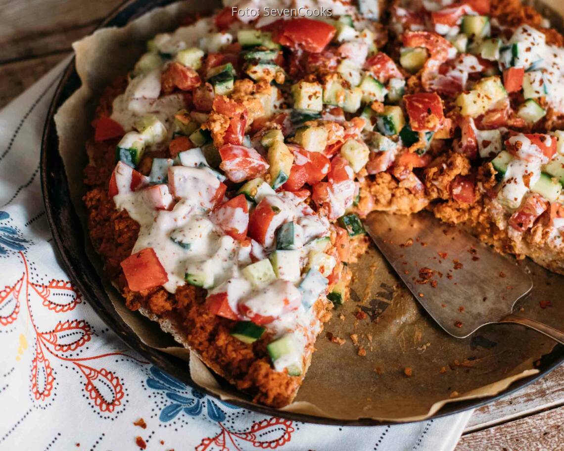 Veganes Rezept: Fladenbrot Pizza Lahmacun Style 3