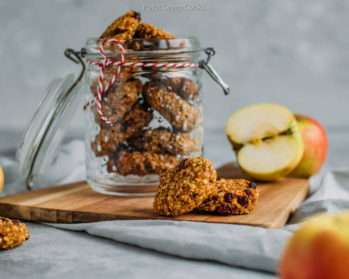 Veganes Rezept: Früchteplätzchen mit Apfel und Karotte 2