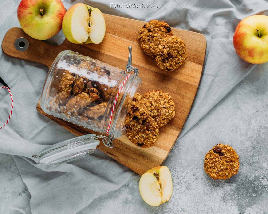 Veganes Rezept: Früchteplätzchen mit Apfel und Karotte 3