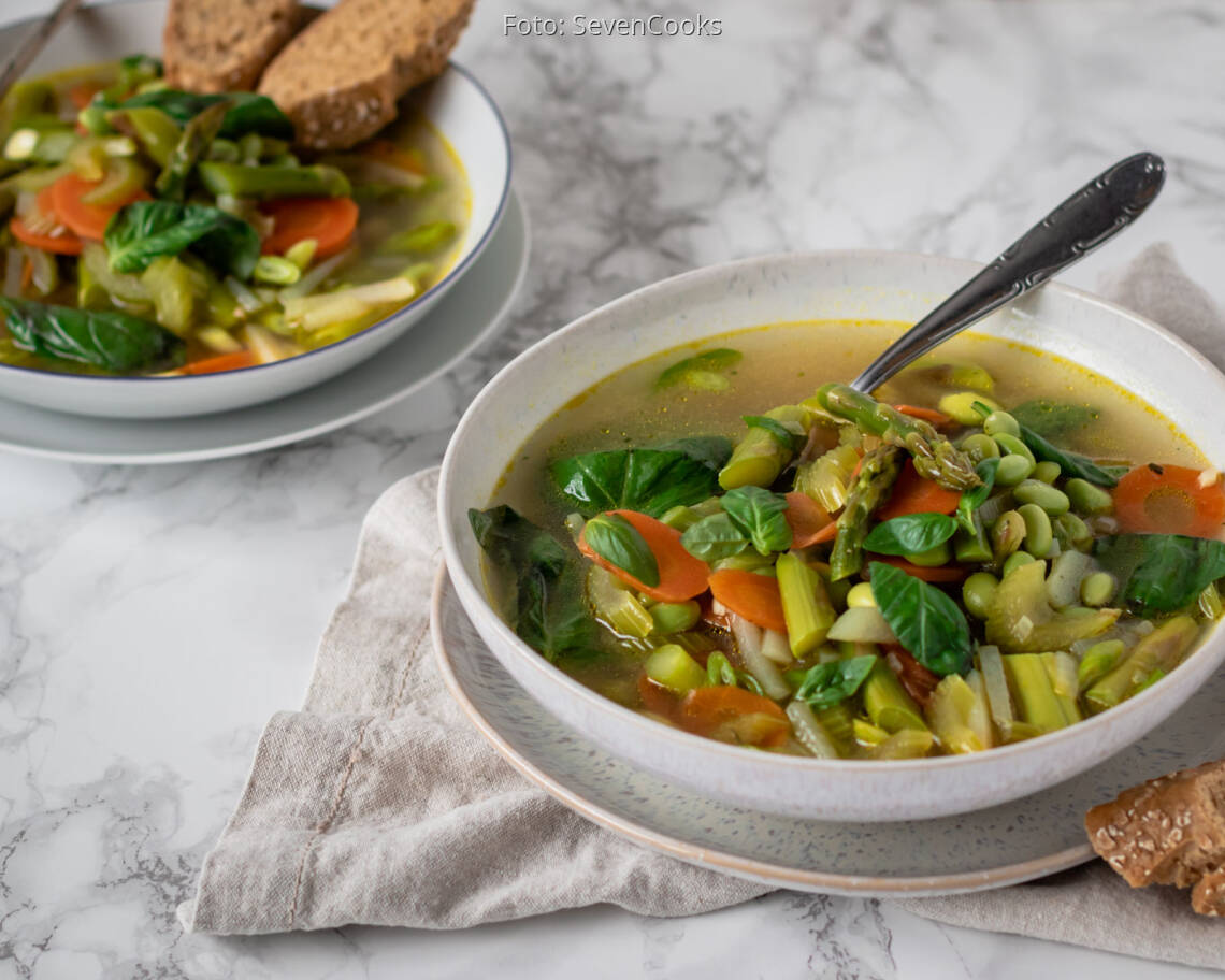 Veganes Rezept: Frühlingsminestrone 2