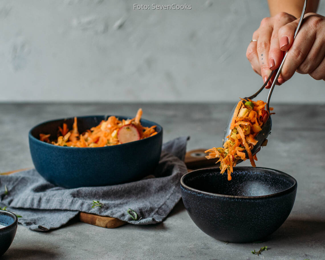 Veganes Rezept: Frischer Karottensalat 1