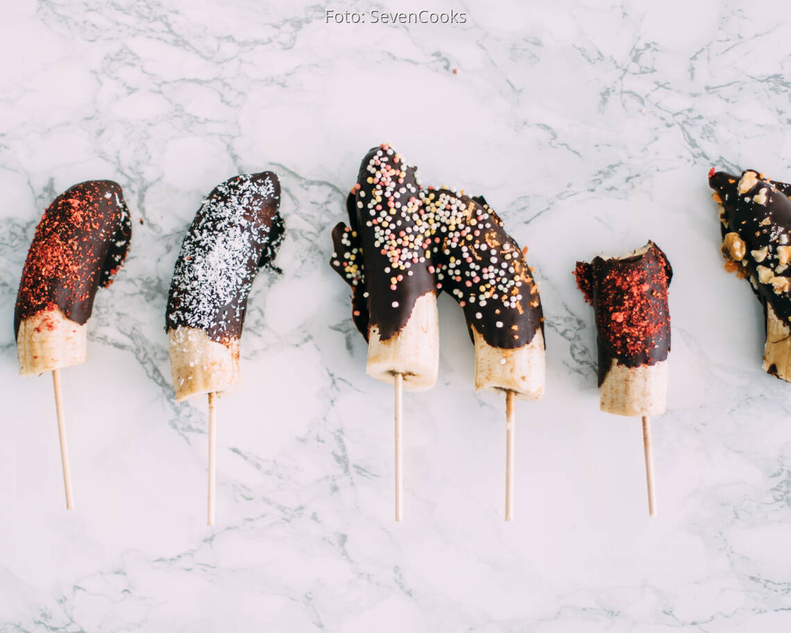Veganes Rezept: Frozen Bananas