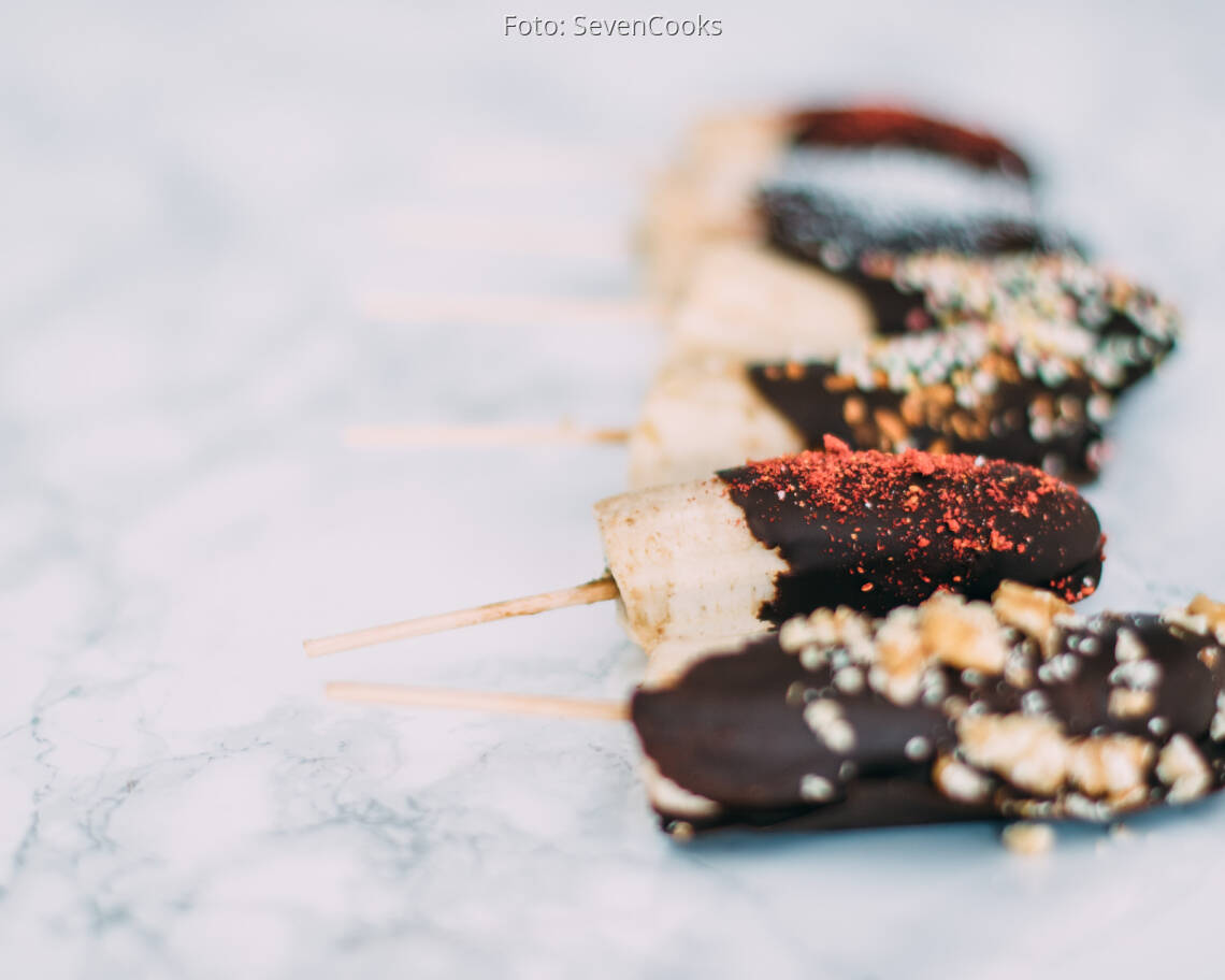 Veganes Rezept: Frozen Bananas