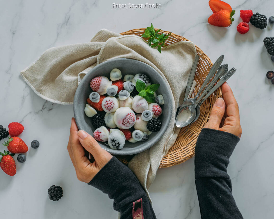 Veganes Rezept: Frozen Joghurt Berries 1