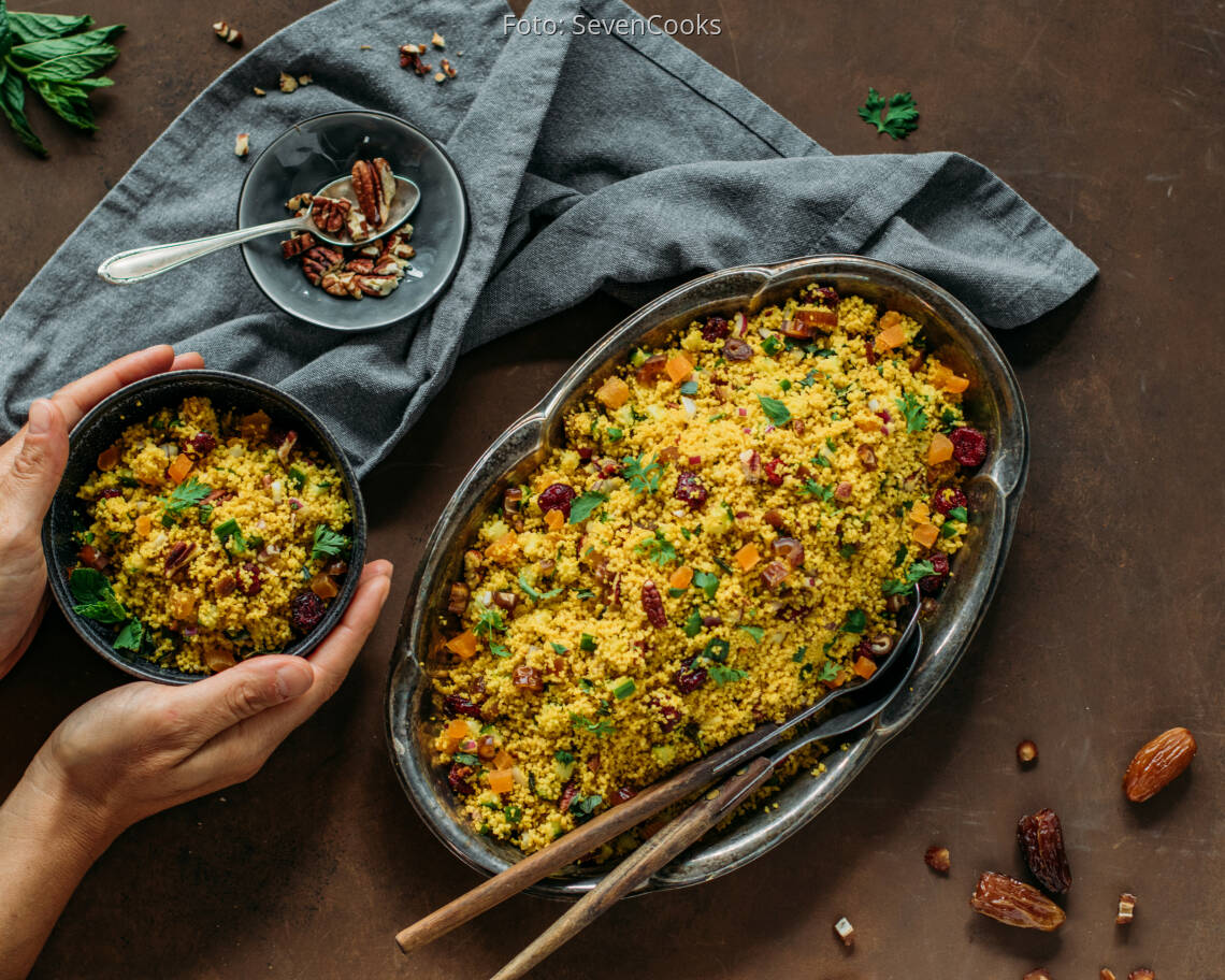 Veganes Rezept: Fruchtiger Couscoussalat