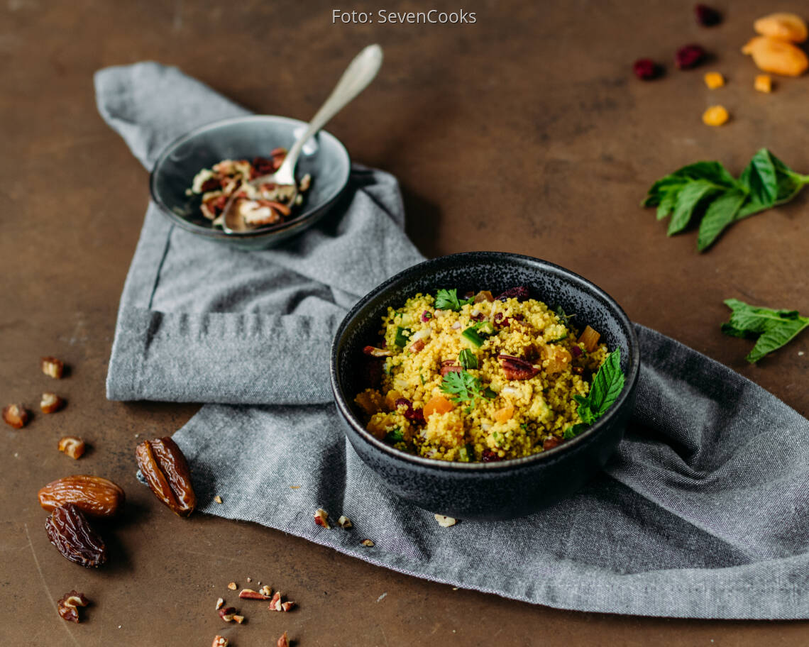 Veganes Rezept: Fruchtiger Couscoussalat