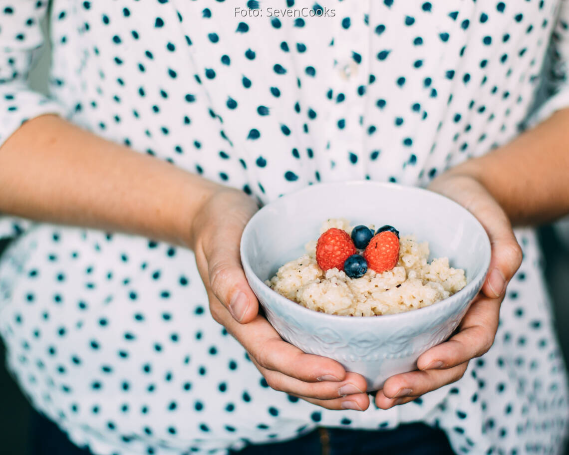 Veganes Rezept: Fruchtiger Kokos-Milchreis