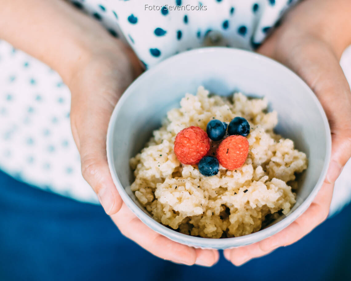Veganes Rezept: Fruchtiger Kokos-Milchreis