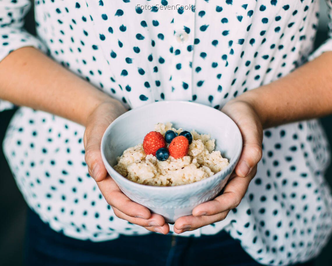 Veganes Rezept: Fruchtiger Kokos-Milchreis