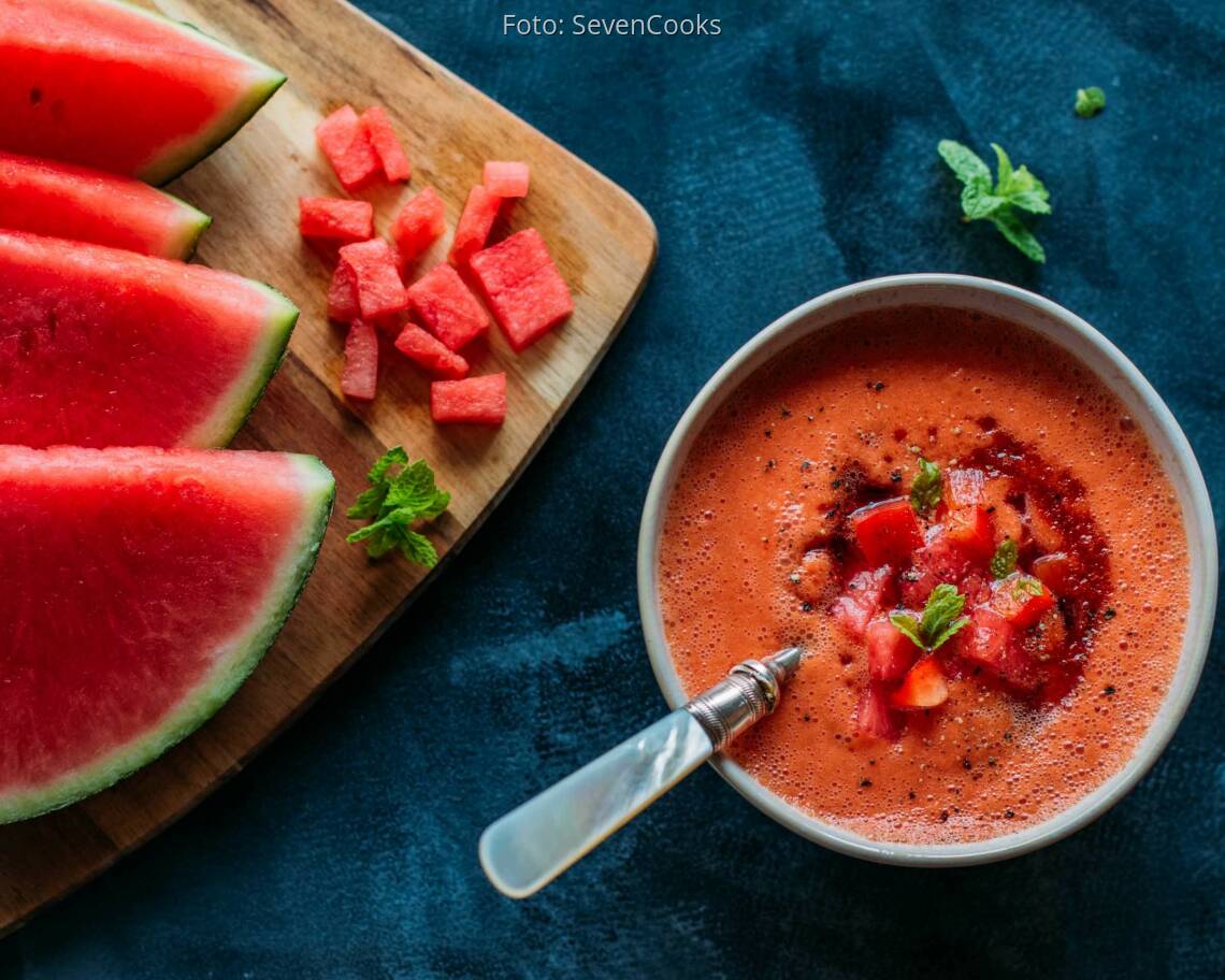 Veganes Rezept: Gazpacho von der Wassermelone 2