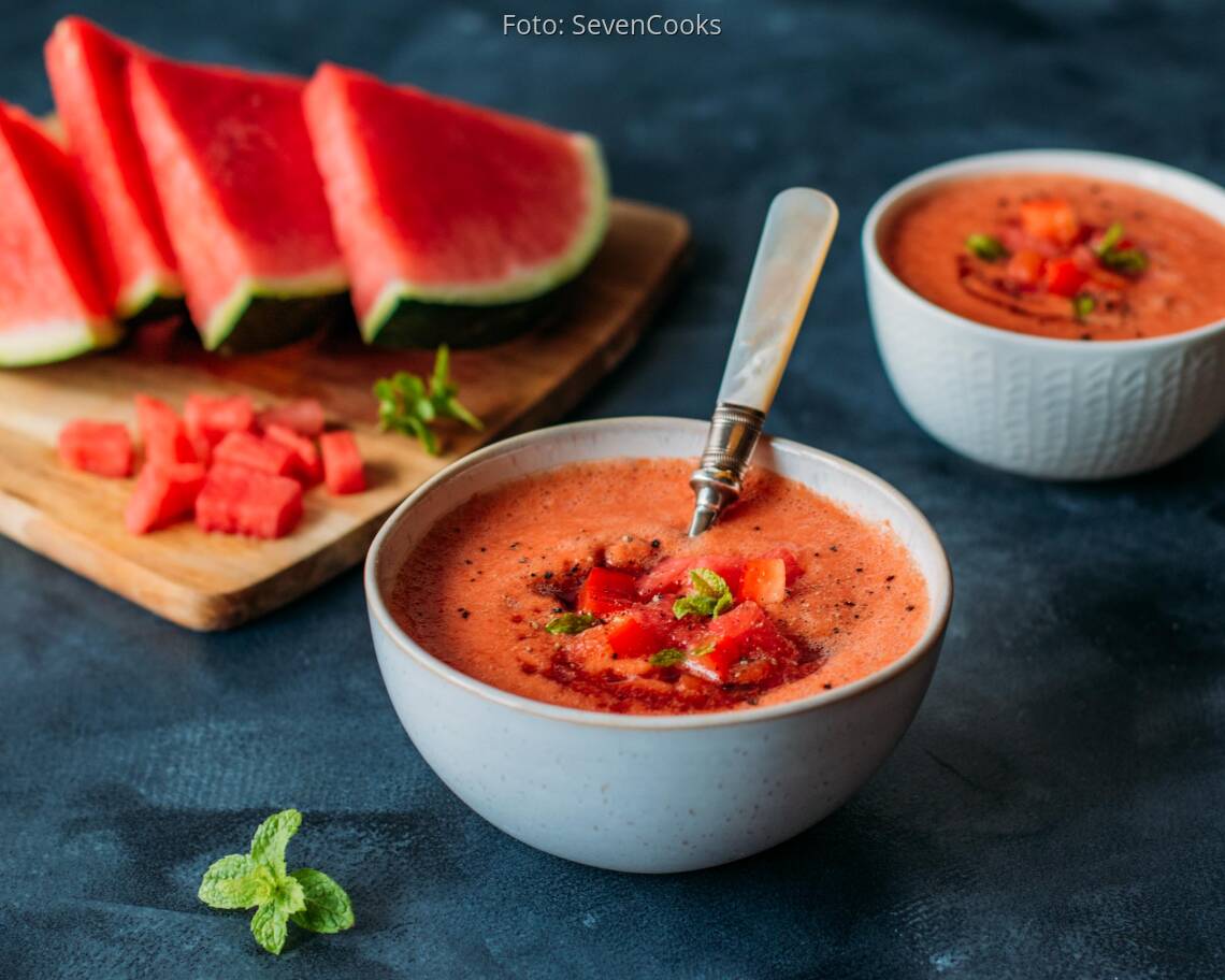 Veganes Rezept: Gazpacho von der Wassermelone 3