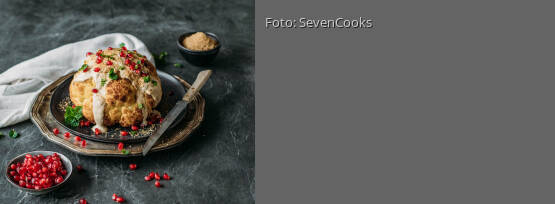 Rezeptbild für "Low Carb Blumenkohl aus dem Ofen mit Mandel-Dukkah"