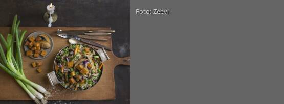 Rezeptbild für "Gebratener Reis mit Kichererbsentofu"