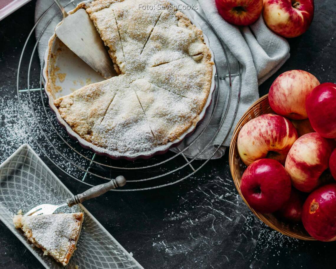 Veganes Rezept: Gedeckter Apfelkuchen 1