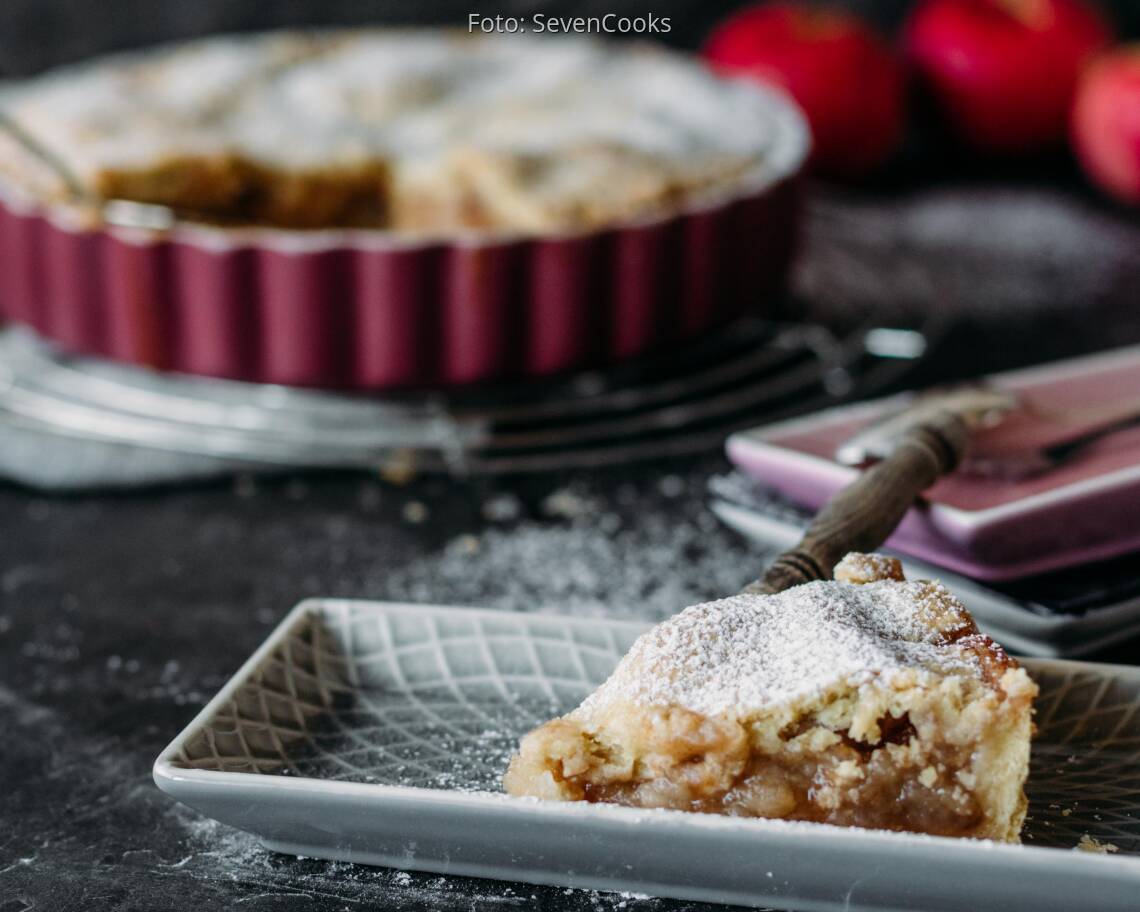 Veganes Rezept: Gedeckter Apfelkuchen 3