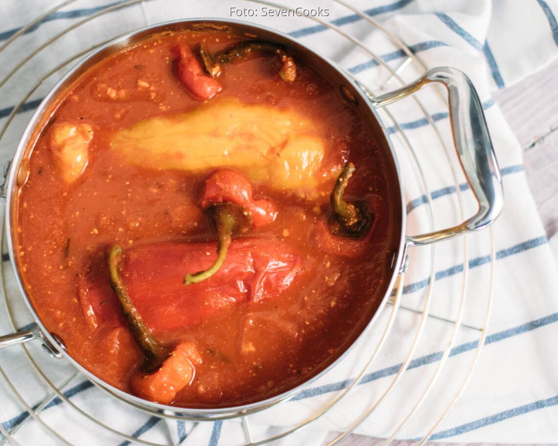 Veganes Rezept: Gefüllte Paprika mit Tofu und Reis_1