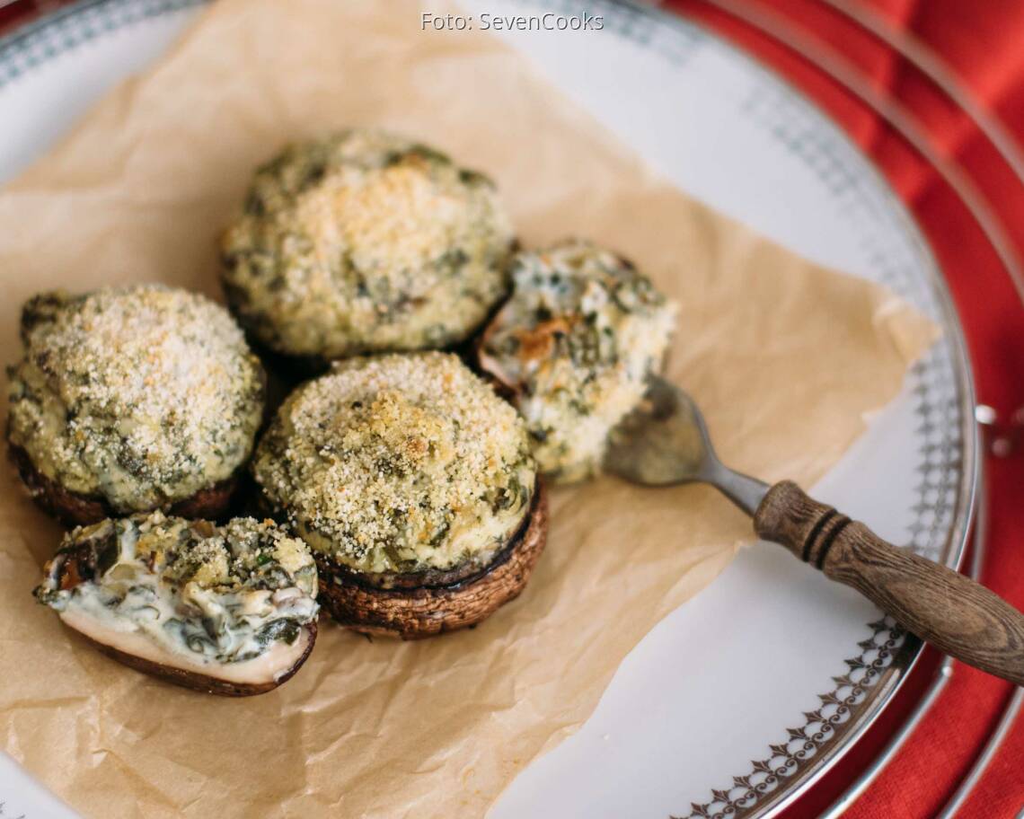 Veganes Rezept: Gefüllte Riesen-Champignons 1