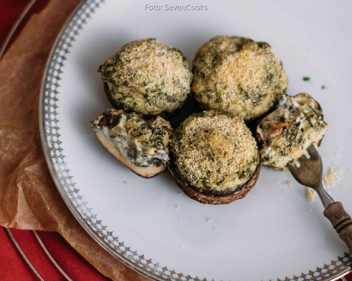 Veganes Rezept: Gefüllte Riesen-Champignons 2