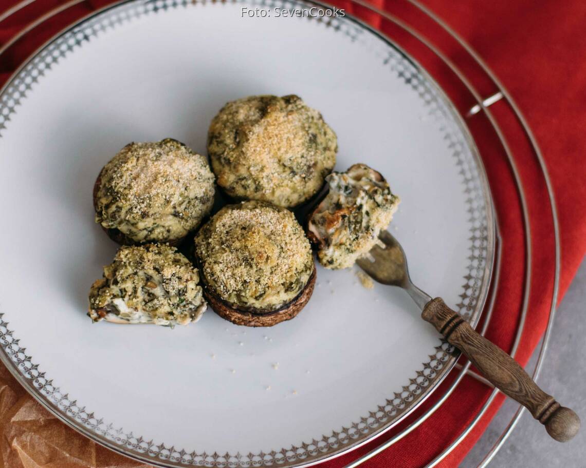 Veganes Rezept: Gefüllte Riesen-Champignons 3