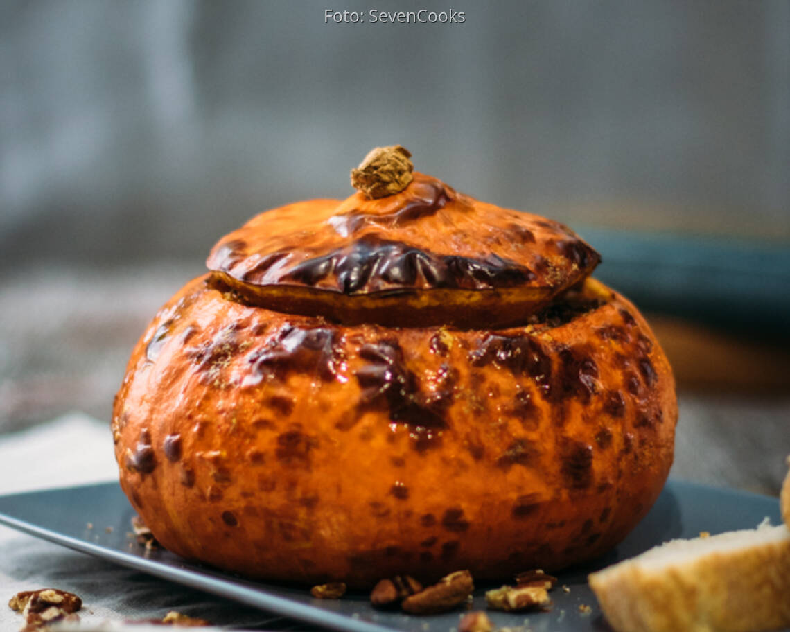 Veganes Rezept: Gefüllter Kürbis