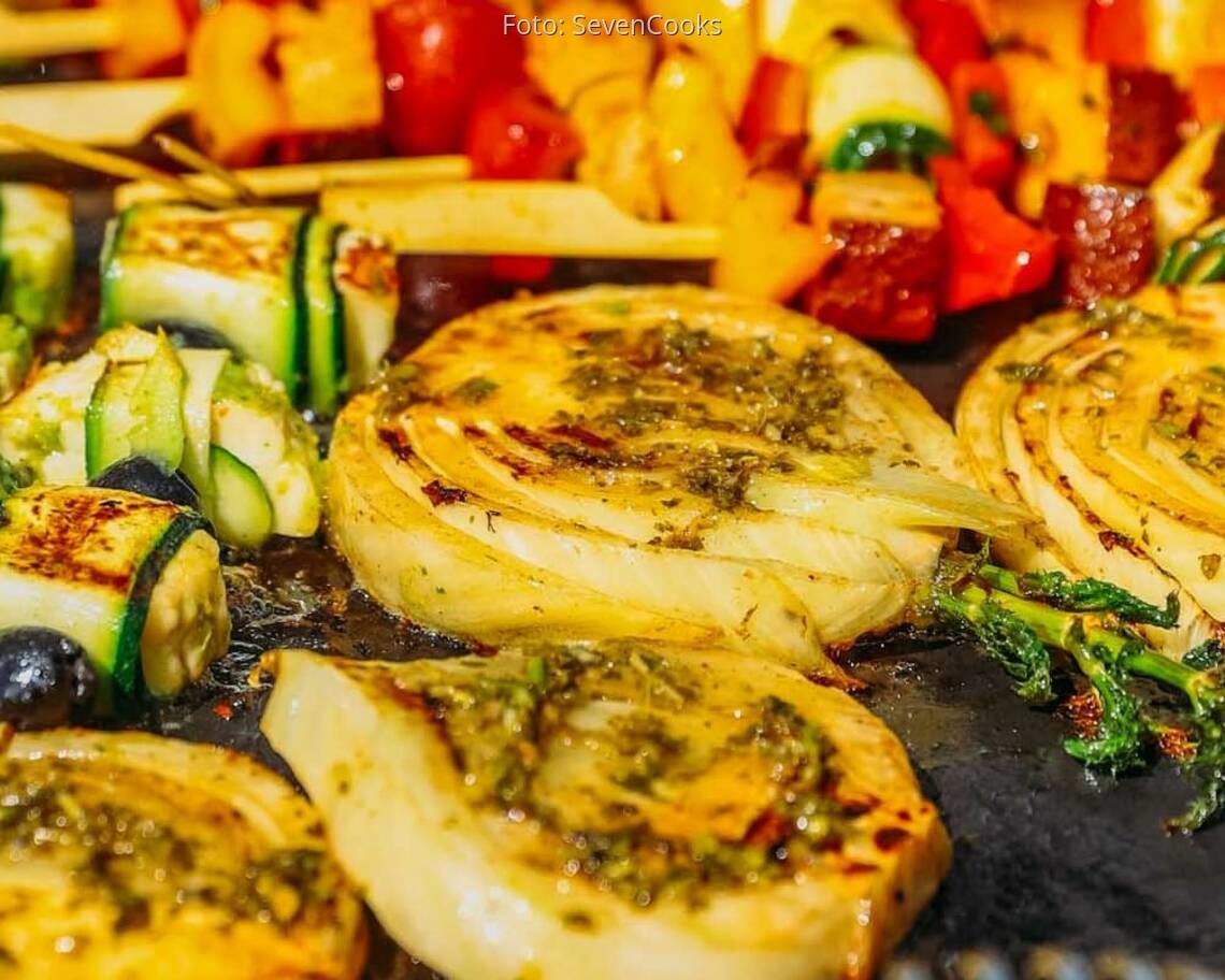 Veganes Rezept: Gegrillter Fenchel mit Zitronenöl 3