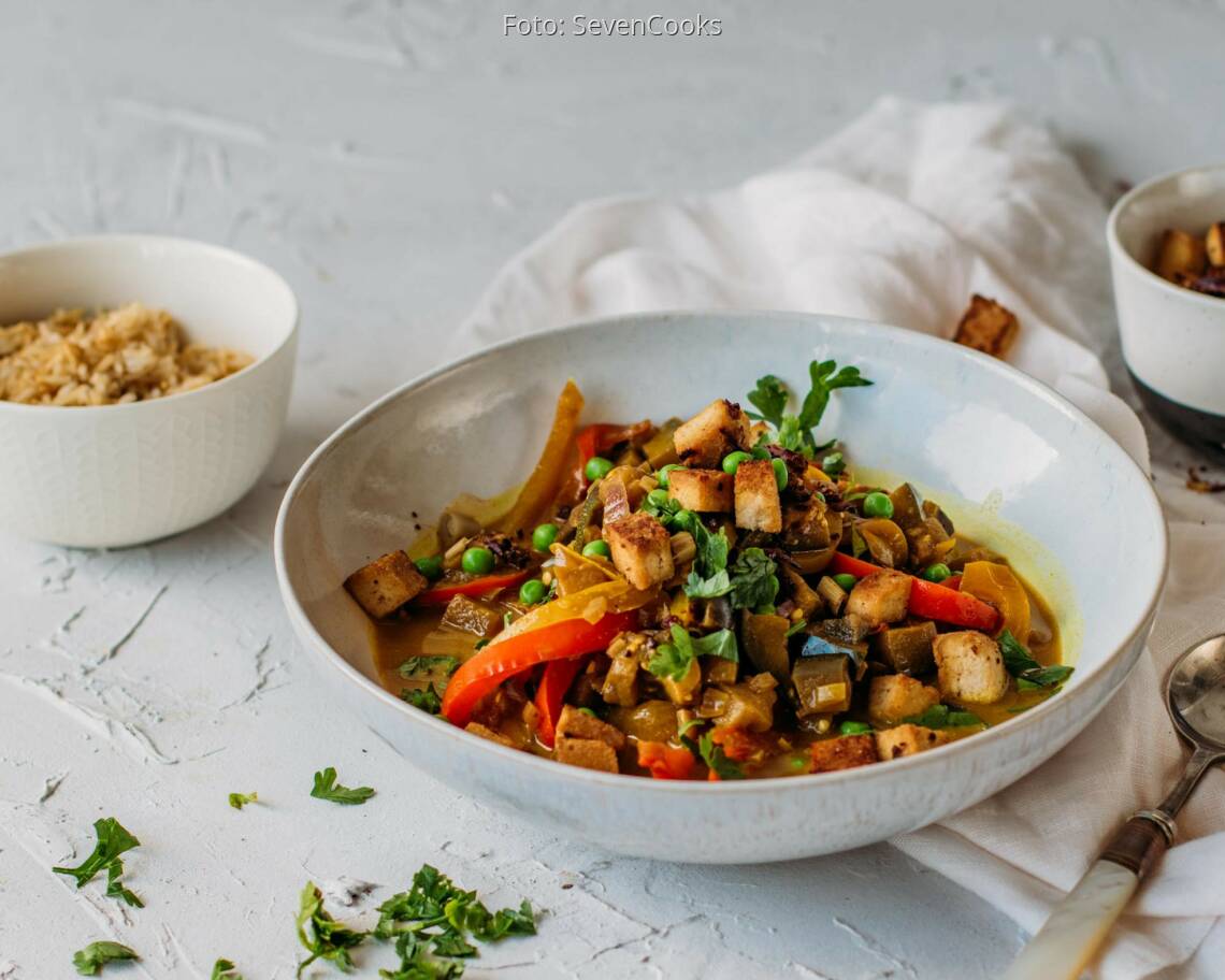 Veganes Rezept: Gelbes Thai Curry  2