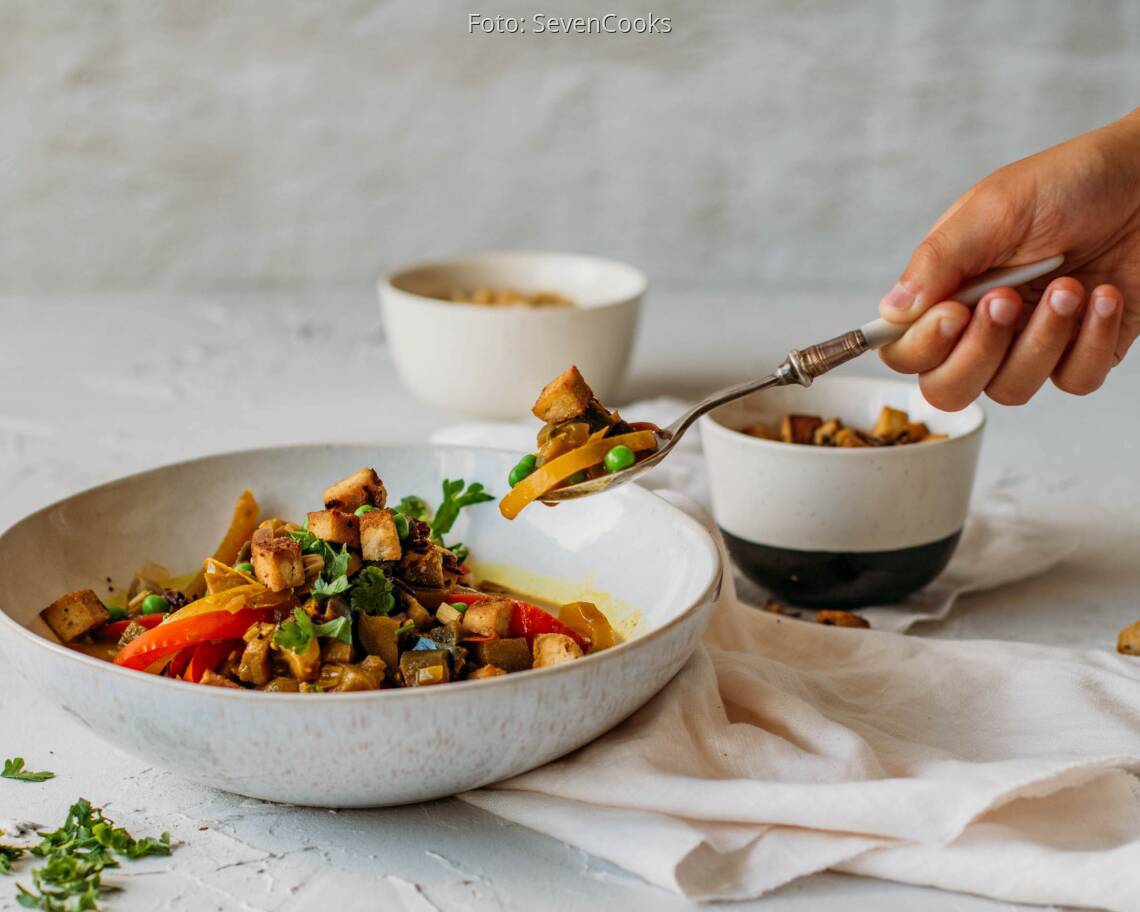 Veganes Rezept: Gelbes Thai Curry  3