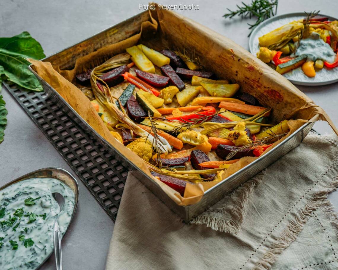 Veganes Rezept: Gemüse vom Blech 2