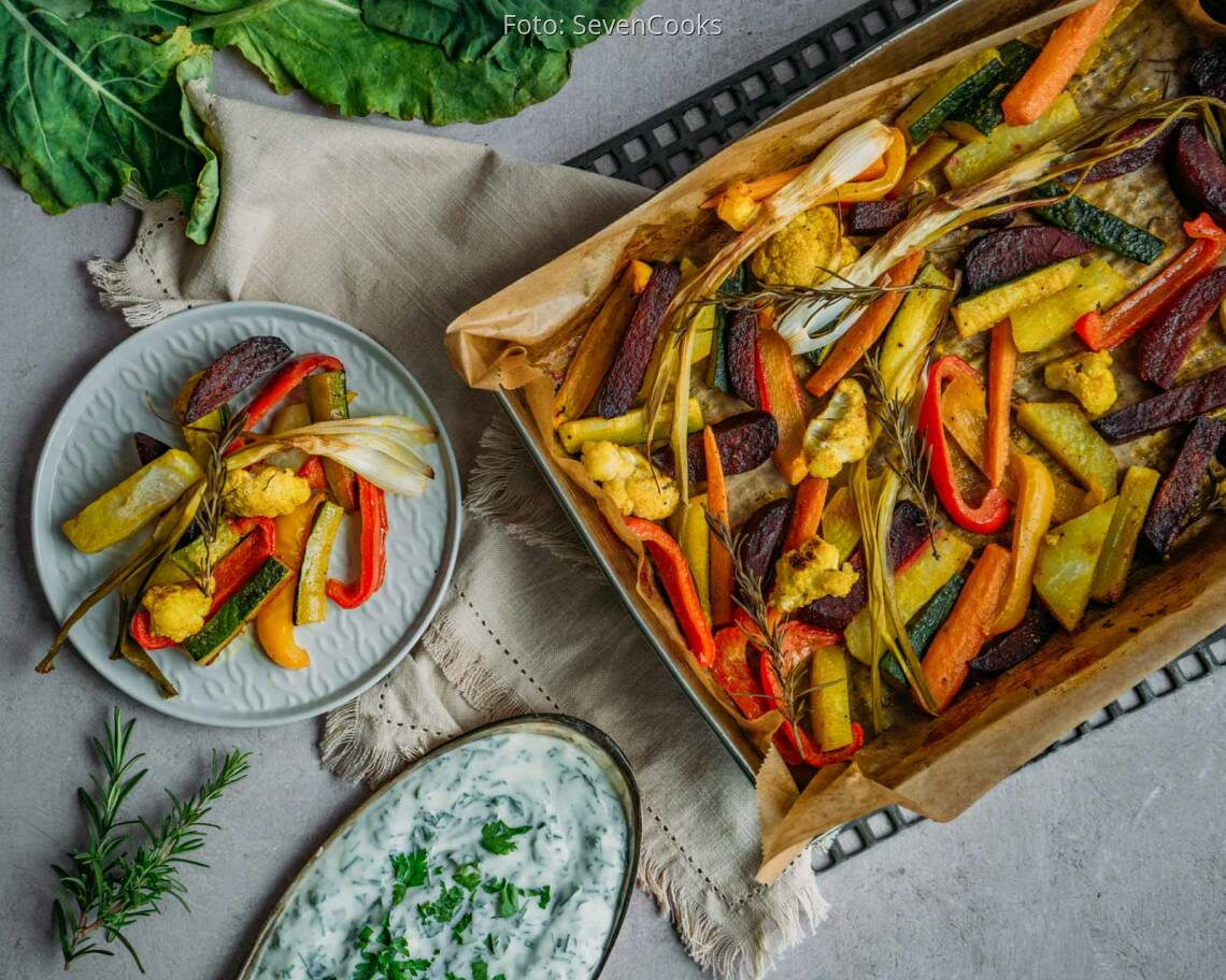 Veganes Rezept: Gemüse vom Blech 3