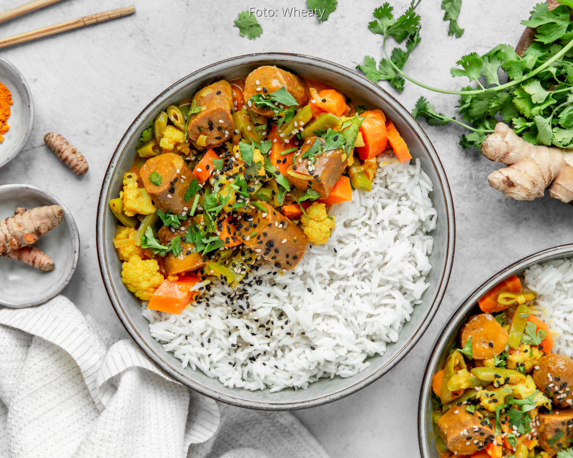 Veganes Rezept: Gemüsecurry von Wheaty