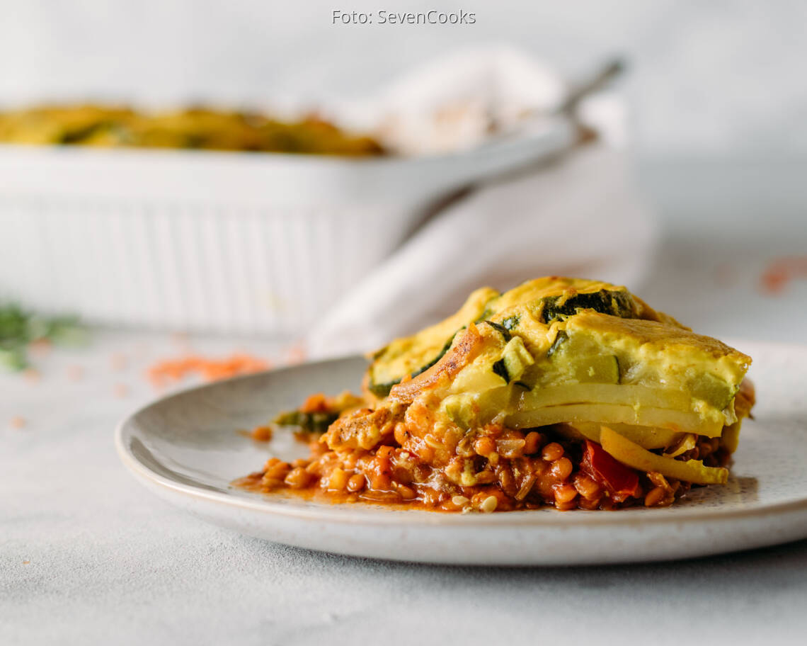 Veganes Rezept: Gemüse-Linsen-Auflauf 3