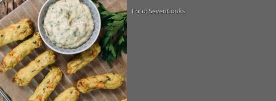 Rezeptbild für "Gemüsesticks vom Blech mit Dip"