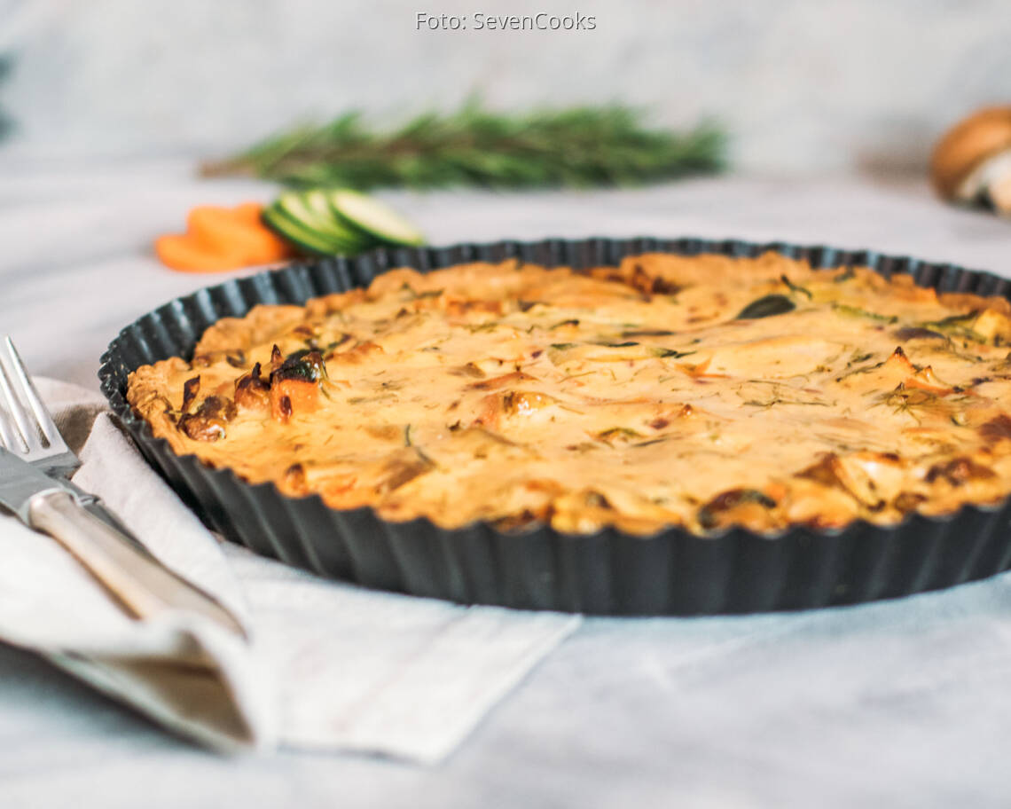 Veganes Rezept: Gemüse-Tarte 2