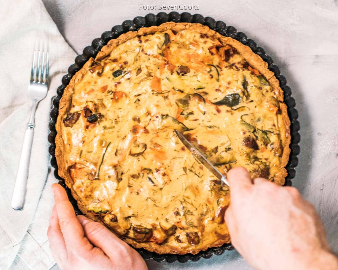 Veganes Rezept: Gemüse-Tarte 3