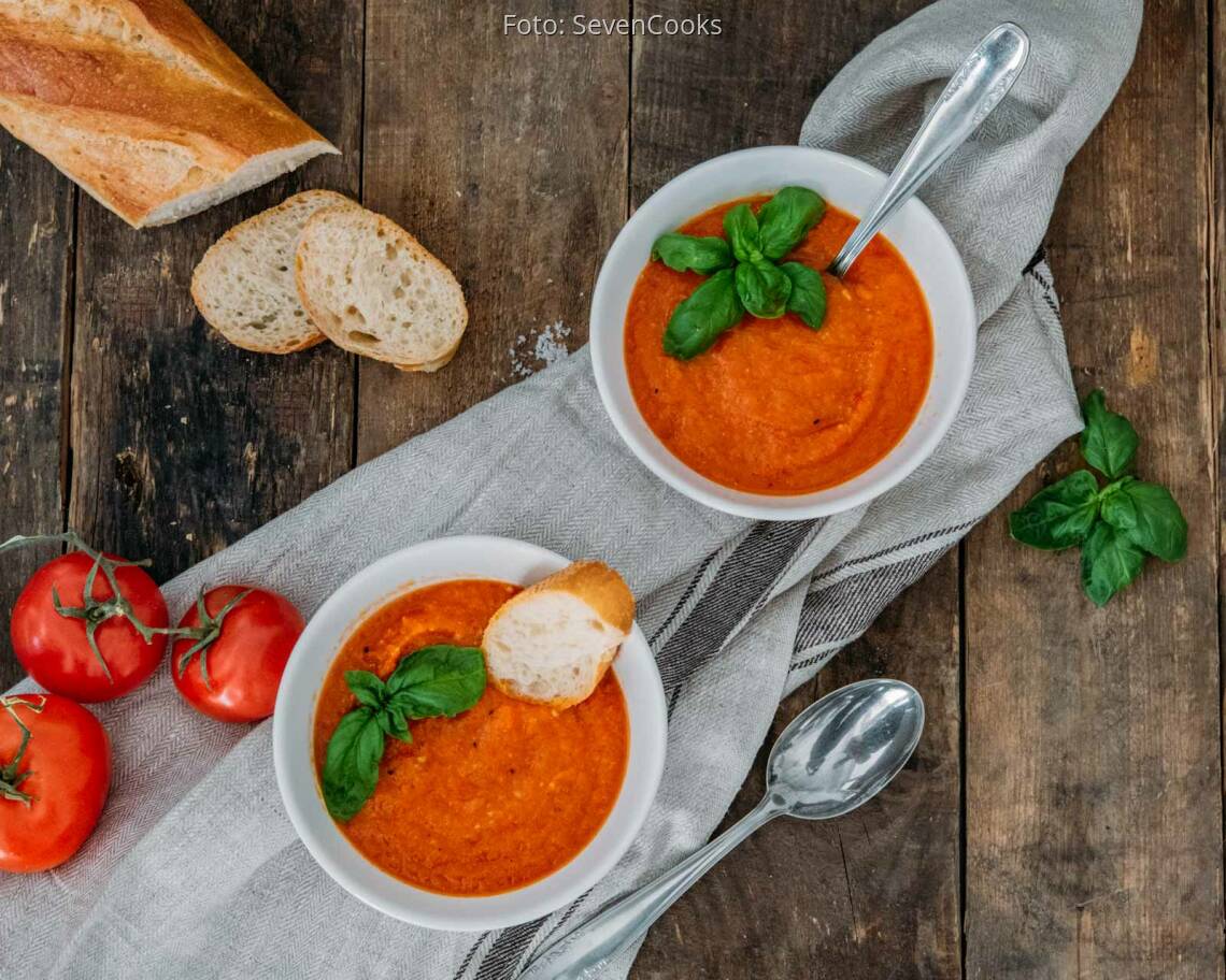 Veganes Rezept: Geröstete Tomatensuppe 2