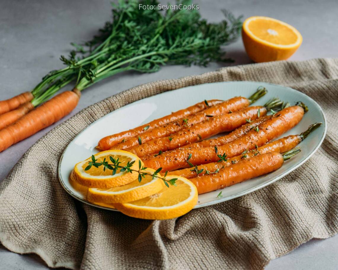 Veganes Rezept: Glasierte Möhren 2