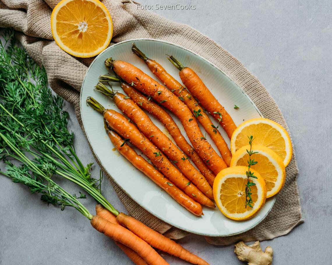 Veganes Rezept: Glasierte Möhren 3