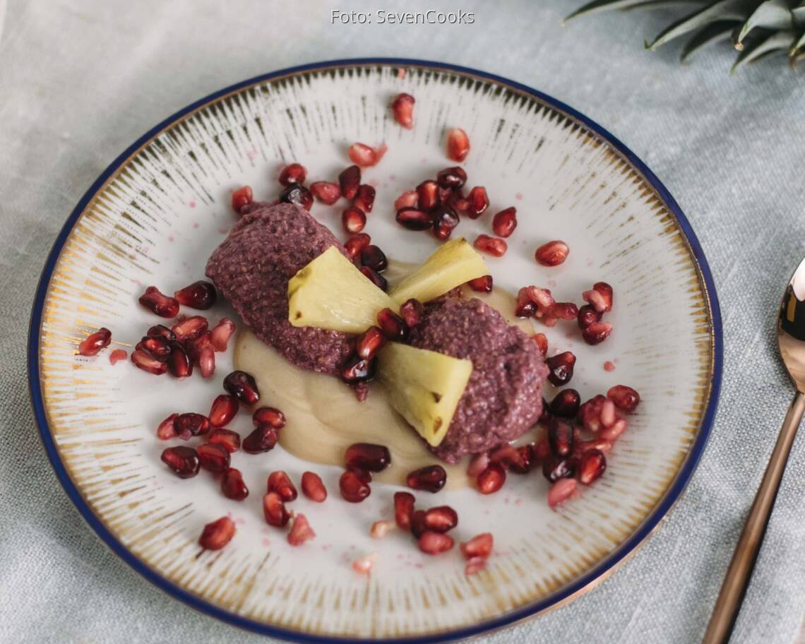 Veganes Rezept: Granatapfeldessert_1