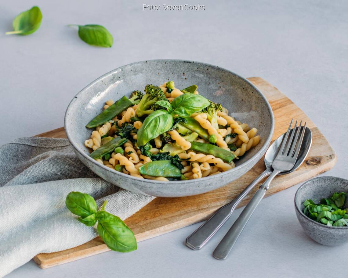 Veganes Rezept: Green Goddess Pasta 3
