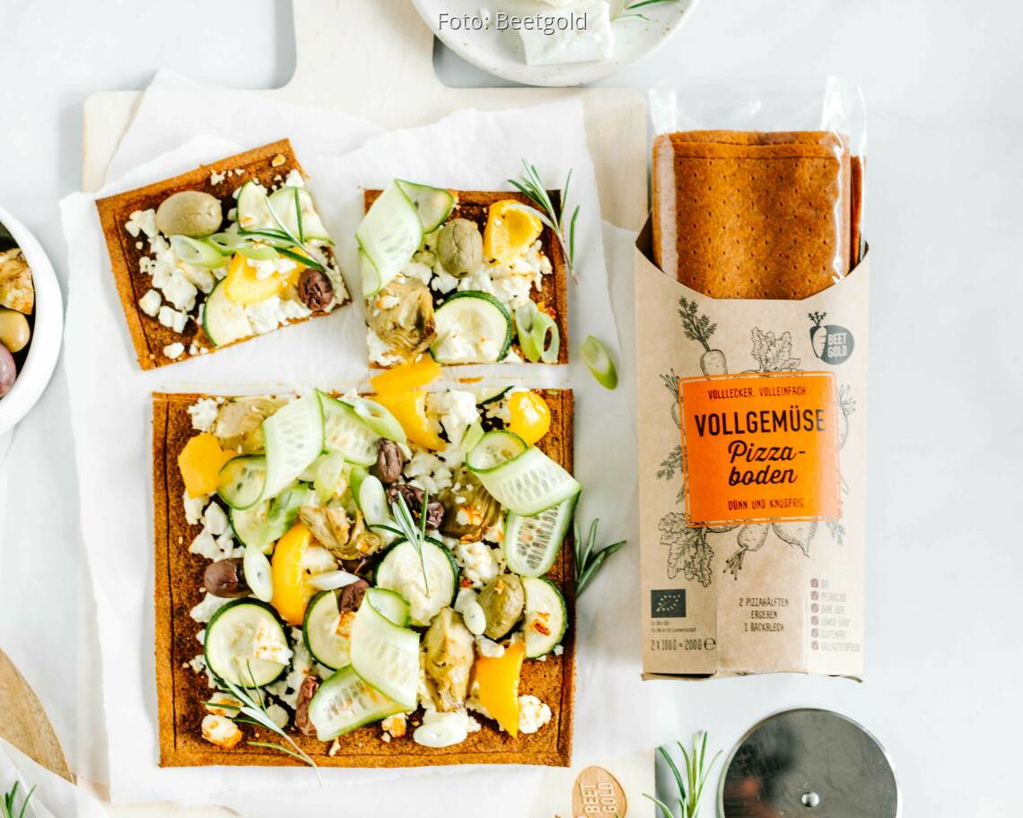 Veganes Rezept: Griechische Pizza