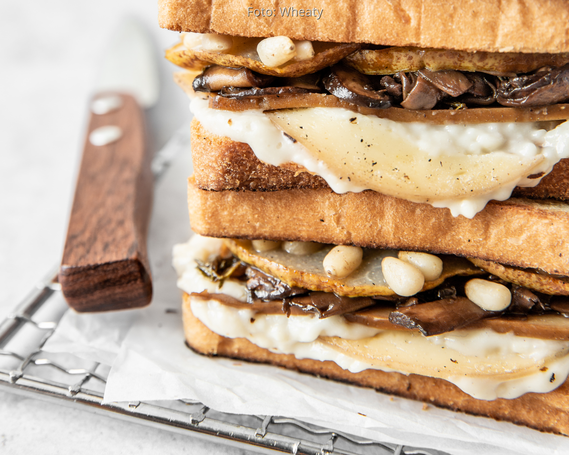 Veganes Rezept: Grilled-Cheese-Sandwich von Wheaty