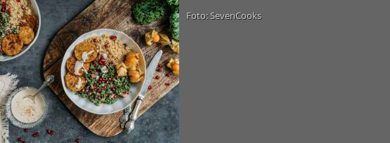 Rezeptbild für "Superfood Bowl mit Grünkohl und Tempeh"