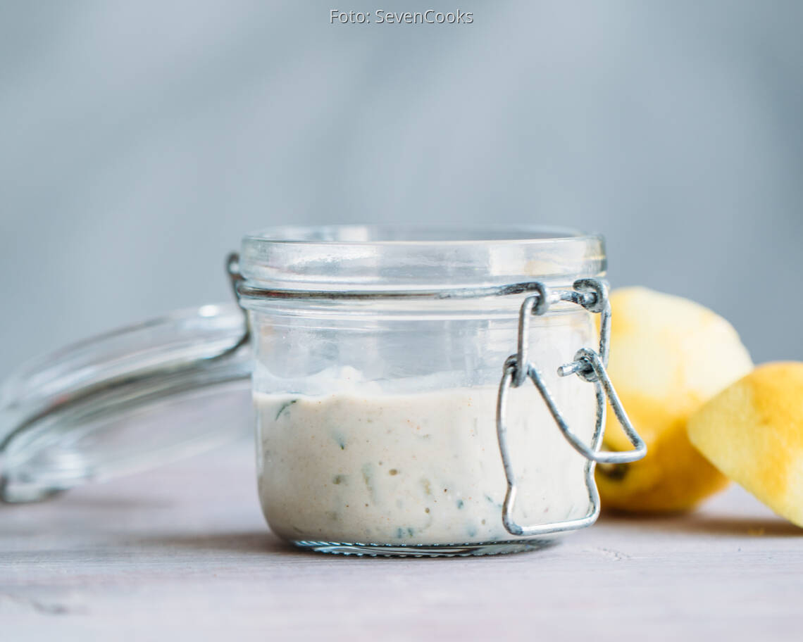 Veganes Rezept: Gurken-Joghurt-Dip