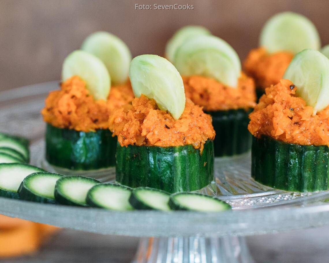 Veganes Rezept: Gurken-Karotten-Canapees_1