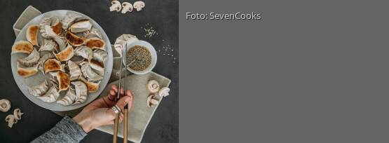 Rezeptbild für "Vegane Gyoza mit Pilzfüllung"