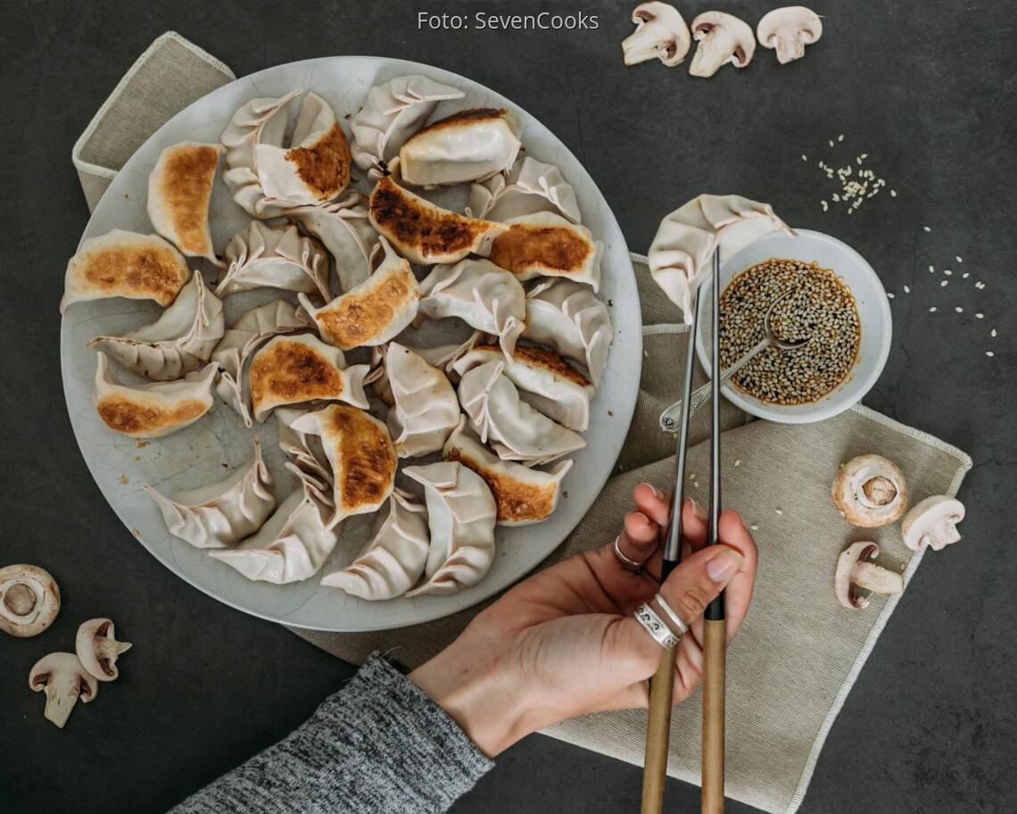 Veganes Rezept: Gyoza mit Pilzfüllung 1